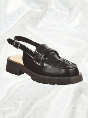 Mocassins noir femme Bercelly