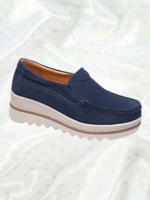 Mocassin de printemps compensé pour femme